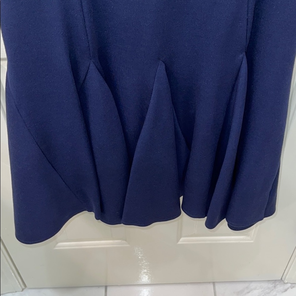 HALSTON HERITAGE Navy Stretch Ponte Dress EUC! - Picture 5 of 11